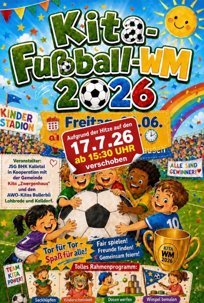Kita Fußball-WM verschoben auf den 17.07.2026