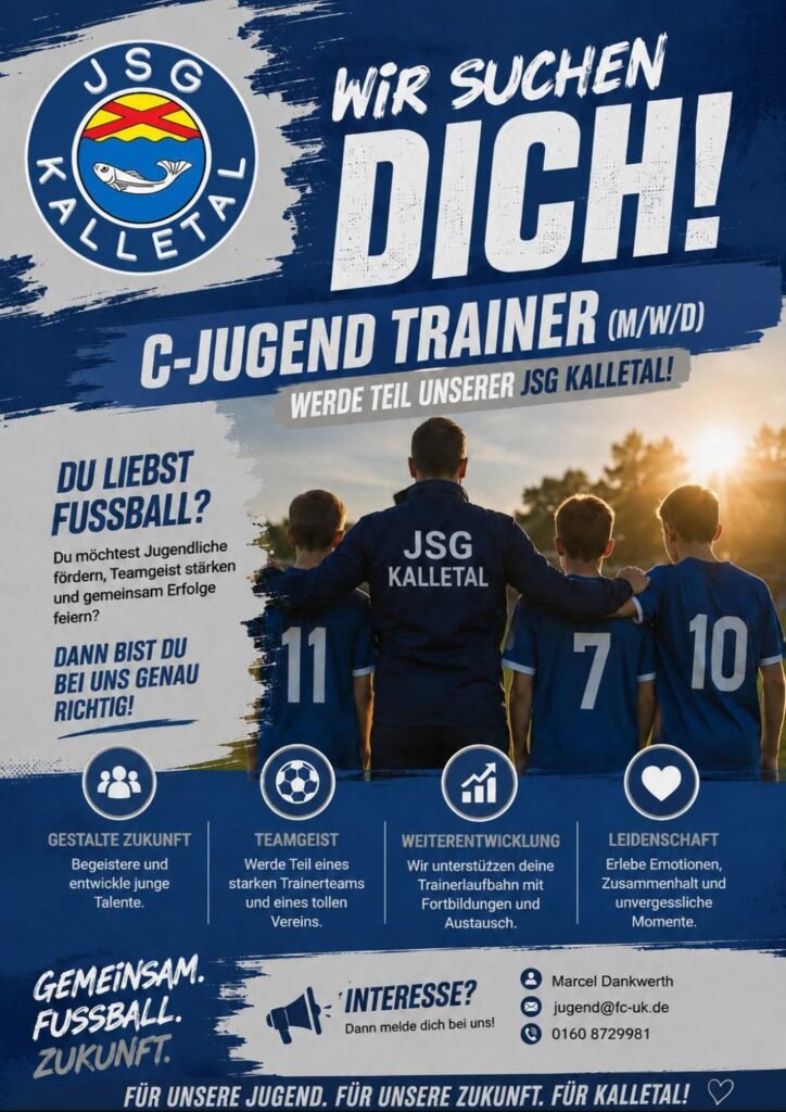 Flyer C-Jugend Trainer (m/w/d) gesucht